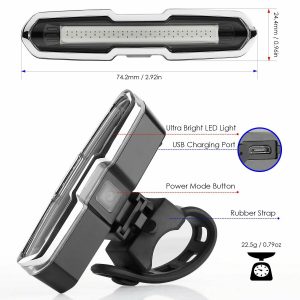 Scooter LED Fahrrad Vorderlicht Rücklicht Ersatz