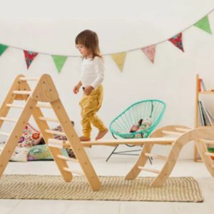 Alternative view of Triangle Kletterer Kletter Bogen Montessori für Kinder und Kleinkinder Möbel Kletterdreieckure Pickler Art