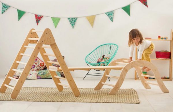 Triangle Kletterer Kletterbrett Montessori für Kinder und Kleinkinder Möbel Kletterdreieckure Pickler Art – Bild 6