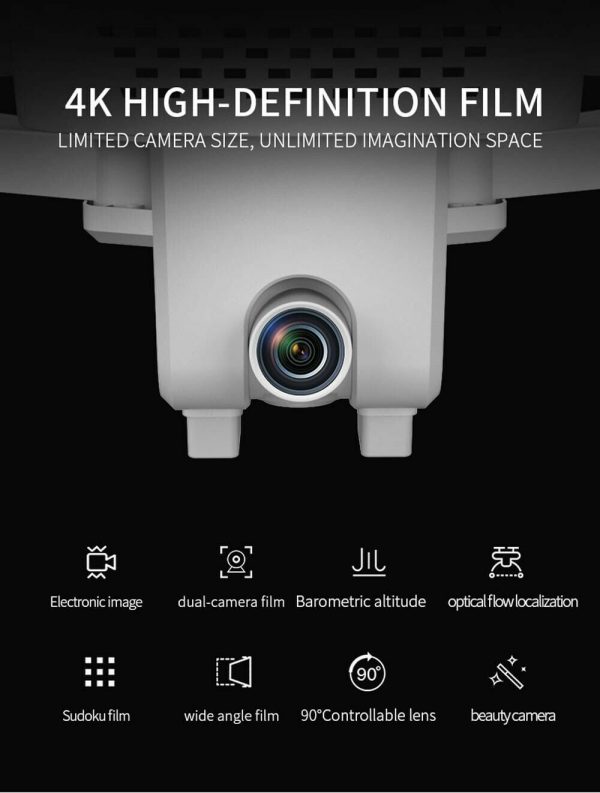 Visuo XS818 Zen Mini GPS Drohne mit 5G WiFi FPV 4K HD Doppelkamera RC Quadcopter – Bild 3
