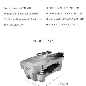 Alternative view of Visuo XS818 Zen Mini GPS Drohne mit 5G WiFi FPV 4K HD Doppelkamera RC Quadcopter