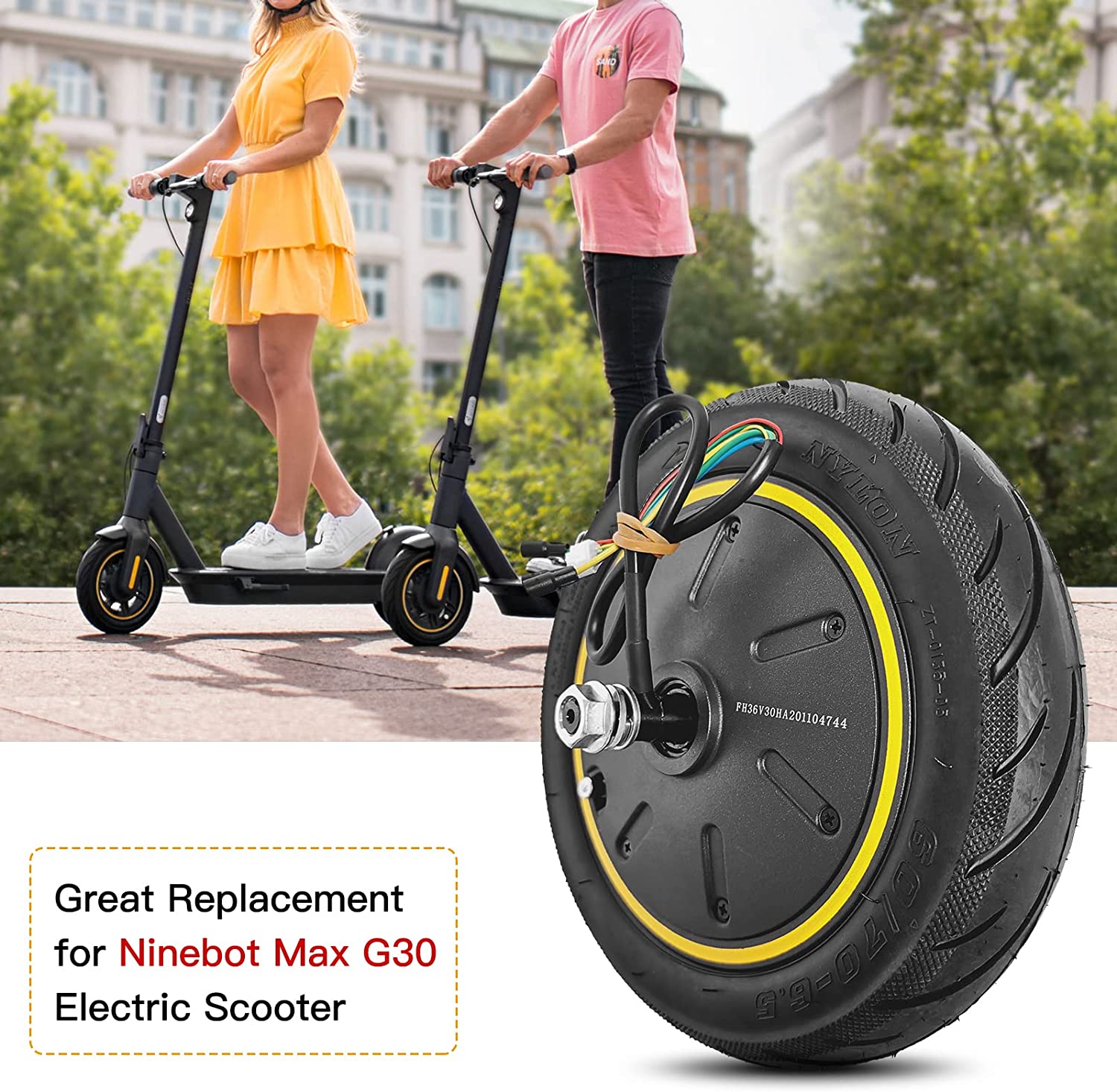 350 Watt Ninebot G30D G30L Max Reifen mit Motor geeignet – Bild 2