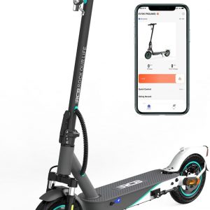 RCB EV10K PRO Elektroroller, E-Scooter mit Straßenzulassung (ABE), 10 Zoll，400W Motor, 35km Reichweite, Faltbarer e Roller, APP-Steuerung, Doppelbremse, Doppelstoßdämpfer
