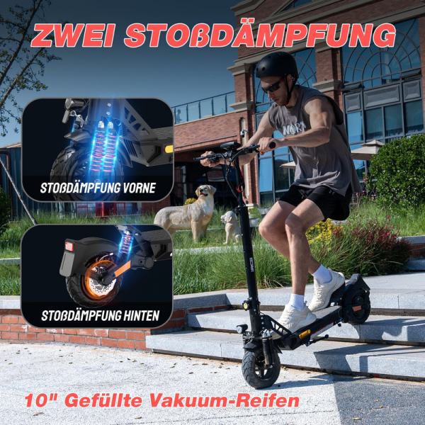 RCB D5 Rot Abe Scooter Elektroroller (RCB Tech D5 Rot) – Bild 6