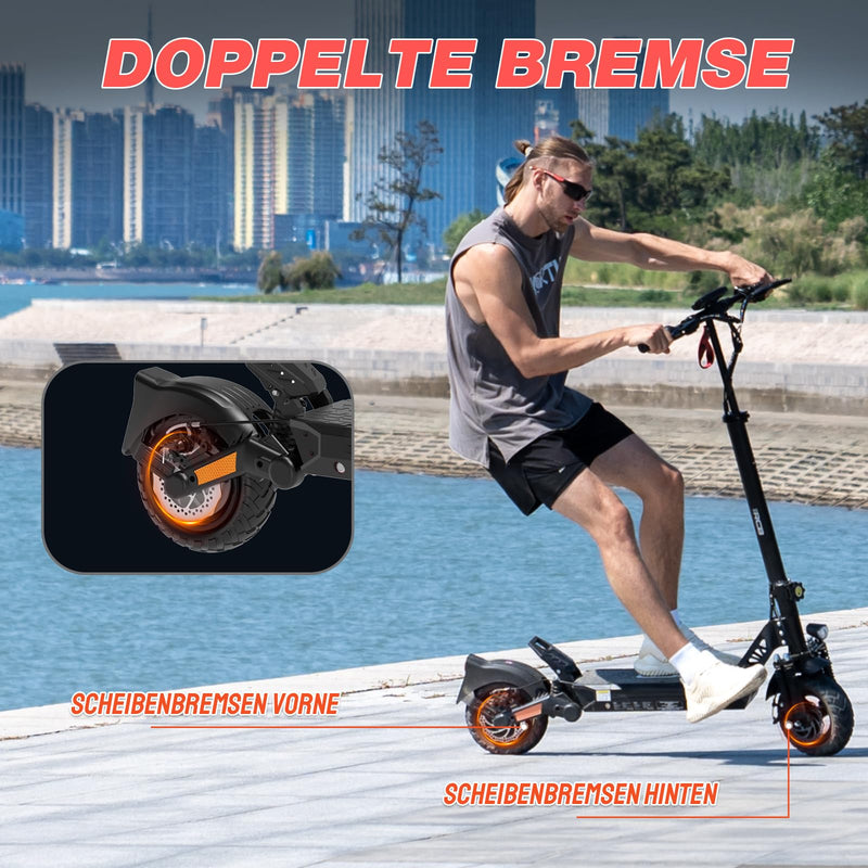 RCB D5 Schwarz Abe Scooter Elektroroller (RCB Tech D5 Schwarz) – Bild 7