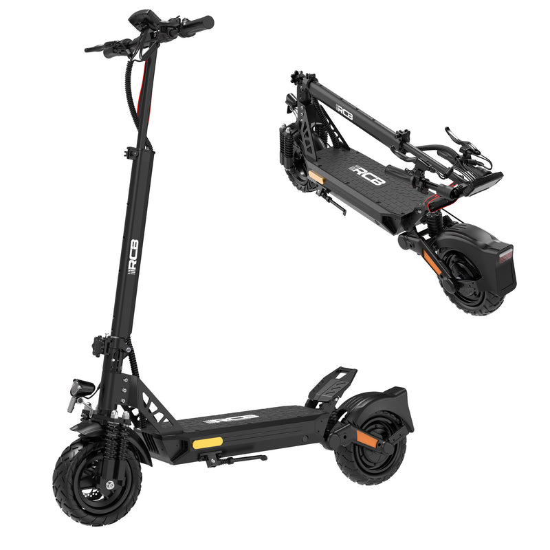 RCB D5 Schwarz Abe Scooter Elektroroller (RCB Tech D5 Schwarz) – Bild 3